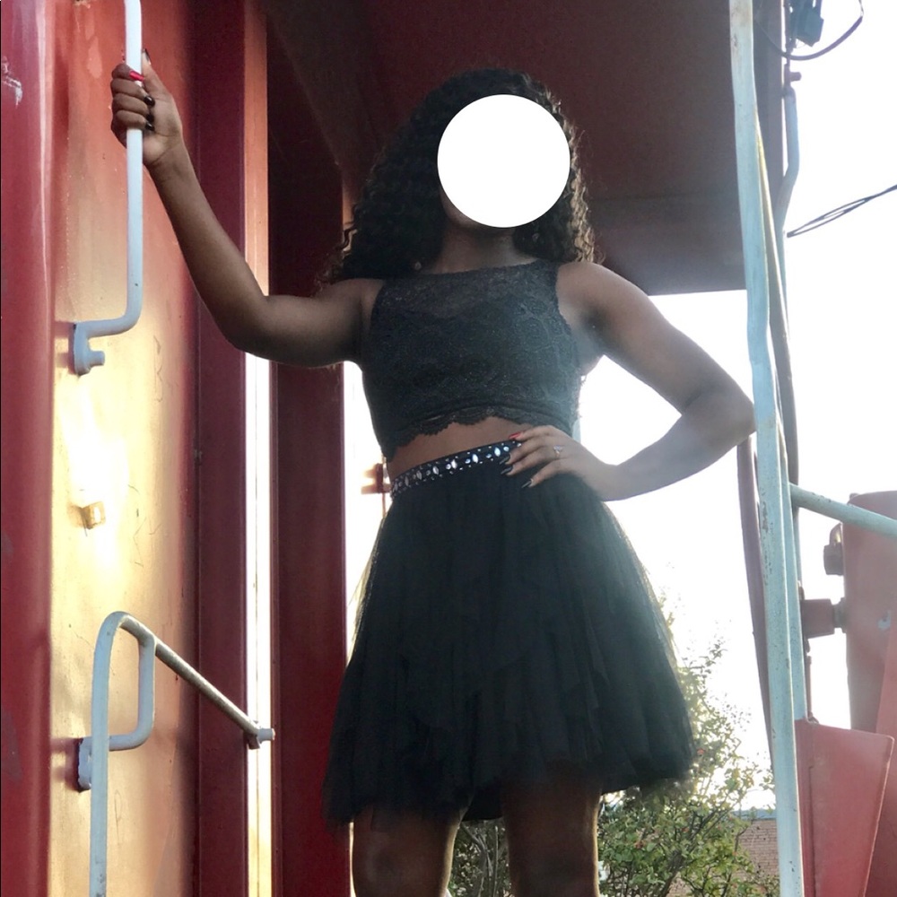 sequin hearts homecoming dress!